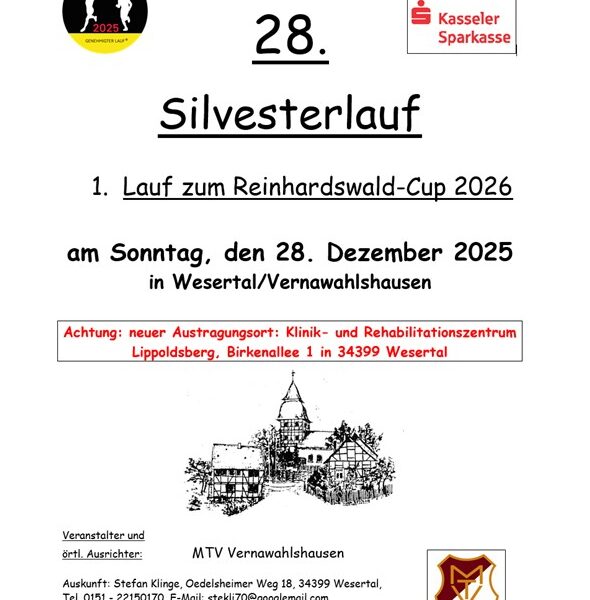 28. Silvesterlauf MTV Vernawahlshausen